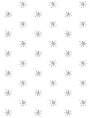 Vector seamless pattern of hand drawn doodle sketch ant isolated on white background