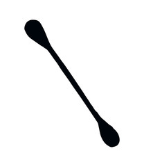 Ear sticks. Vector drawing icon
