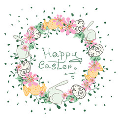 easter wine card