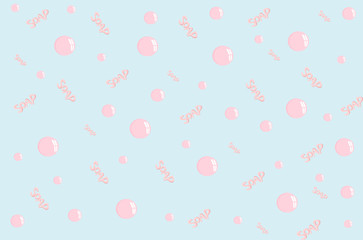 Soap bubbles background illustration 