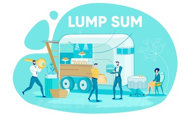 Lump Sum Payment Process with Business People.