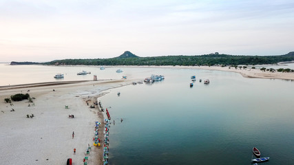 DCIM\100MEDIA\DJI_0057.JPG Beach of Alter do Chão in Santarém, PA. Amazon, Brazil. One of the...