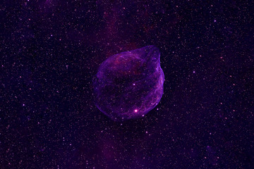 An asteroid in space. Elements of this image were furnished by NASA.