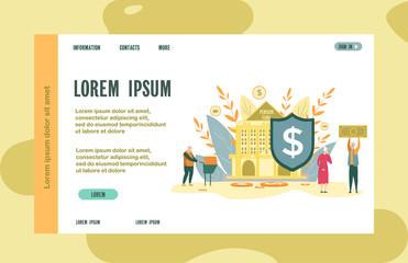 Fototapeta premium Elderly Unemployed Man Get Money from Pension Fund