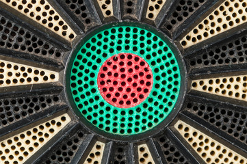 Numbers on dartboard.Darts sport concept.