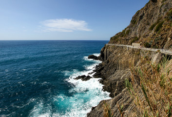 Fototapeta na wymiar beautiful coastline in Cinque Terre, Liguria, Italy