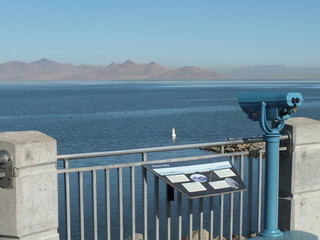 Wielkie Słone Jezioro, Utah USA - krajobraz - obrazy, fototapety, plakaty