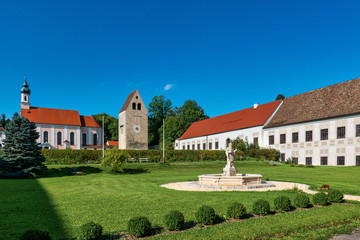 Wessobrunn Abbey, a Benedictine monastery near Weilheim in Bavaria, Germany
