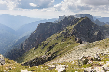 Fototapeta premium Landscape from Big (Golyam) Kupen peak, Rila Mountain