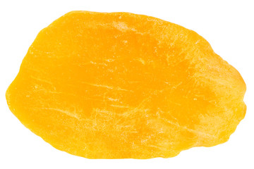 Dried Mango, isolated on white background, clipping path, full depth of field