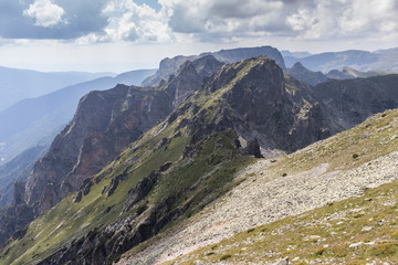 Obraz premium Landscape from Big (Golyam) Kupen peak, Rila Mountain