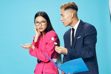 young couple shopping