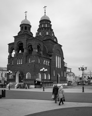 old Russian architecture, the Church in the city of Vladimir