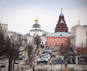 old Russian architecture, the Church in the city of Vladimir
