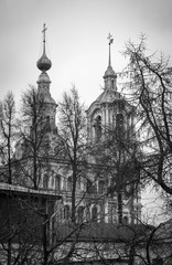 old Russian architecture, the Church in the city of Vladimir
