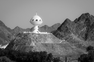 Muscat. Oman. Oman Sultanate, Muscat, Riyam Park, monument in the shape of a giant censer,