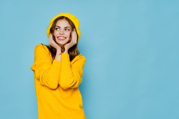 woman in yellow