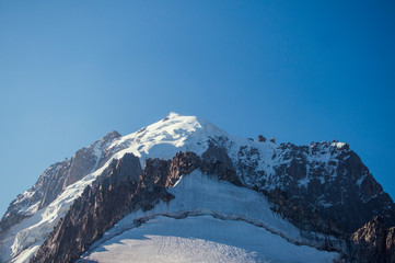 View of the Mont Blanc glacier