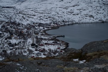 Obraz premium Arctic Landscape Norway Travel Snow Ice 