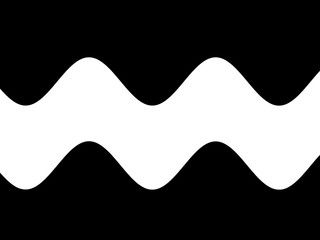 Black, white  parallel wide wavy lines.  Simple parallel wide wavy lines pattern. Pattern for web-design, presentations, invitations.    