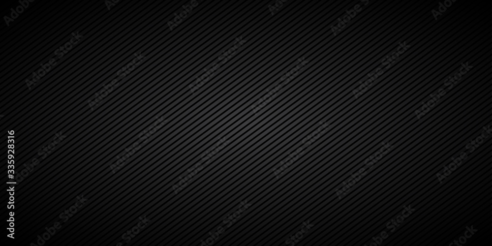 Poster Abstract black vector background with stripes, diagonal lines pattern with dashes, seamless texture - stock vector