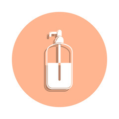 Oil for massage badge icon. Simple glyph, flat vector of spa icons for ui and ux, website or mobile application