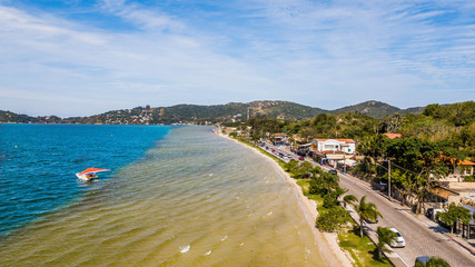 Aerial view Conceição lagoon (Lagoa da Conceição) - Florianópolis - Brazil © Jair
