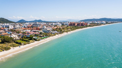 Fototapeta premium Aerial view Jurere beach - Florianópolis - Santa Catarina