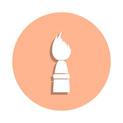 Obraz premium Tassel badge icon. Simple glyph, flat vector of art and painting icons for ui and ux, website or mobile application