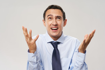 businessman showing ok