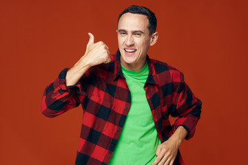Fototapeta premium handsome young man showing ok sign