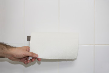 kitchen roll is not a substitute for toilet paper