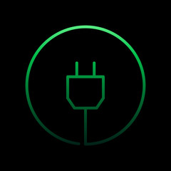Plug nolan icon. Simple thin line, outline vector of internet things icons for ui and ux, website or mobile application