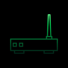 router nolan icon. Simple thin line, outline vector of internet things icons for ui and ux, website or mobile application