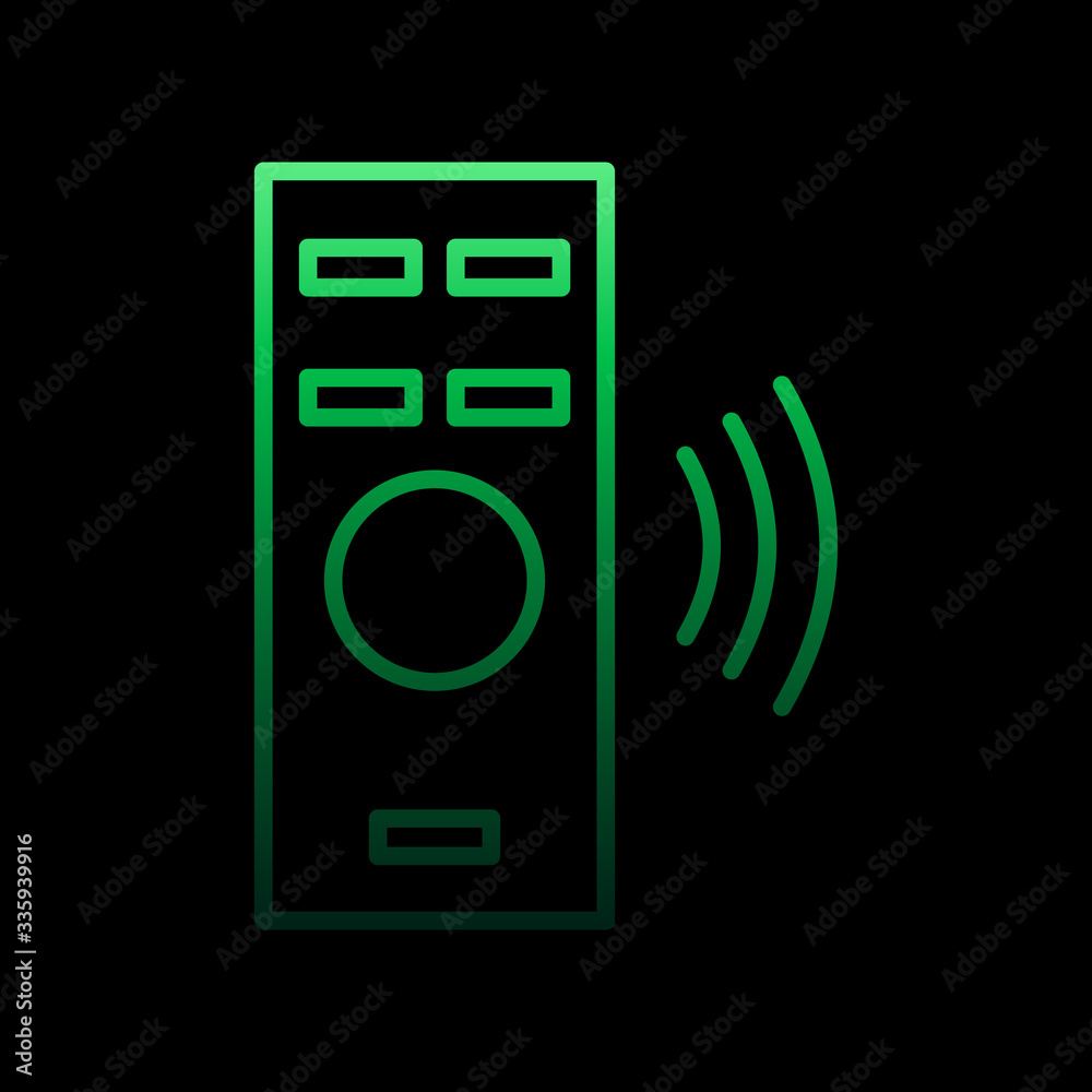 Poster remote control nolan icon. simple thin line, outline vector of internet things icons for ui and ux, 