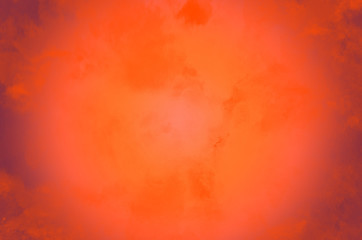 Orange Grunge Background with bright center