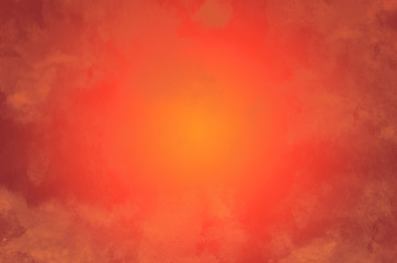 Red Grunge Background with bright center
