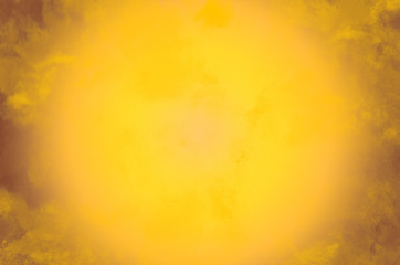Yellow Grunge Background with bright center