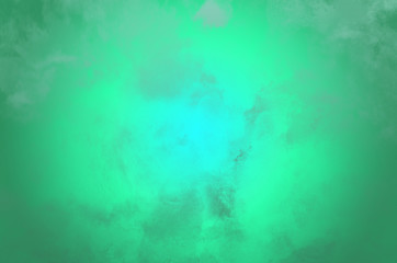 Teal Grunge Background with bright center