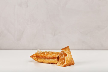 Freshly home made apple pie. Perfect for home delivery and recommended for food menu content.