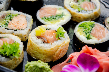 
sushi in the kitchen