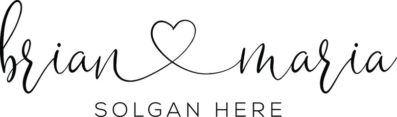 vector illustration of an abstract  name