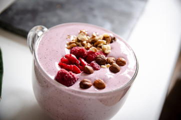 raspberry smoothies