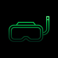 Obraz premium Snorkeling nolan icon. Simple thin line, outline vector of Summer icons for ui and ux, website or mobile application