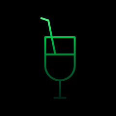 Cocktail nolan icon. Simple thin line, outline vector of Summer icons for ui and ux, website or mobile application