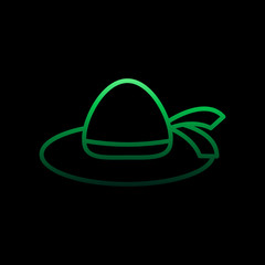 Hat nolan icon. Simple thin line, outline vector of Summer icons for ui and ux, website or mobile application