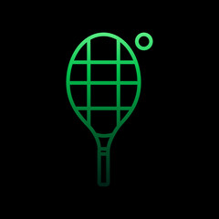 Tennis nolan icon. Simple thin line, outline vector of Summer icons for ui and ux, website or mobile application