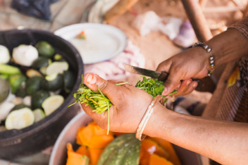 Preparing Couscous in M'Hamid El Ghizlane.