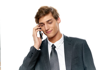 businessman talking on the phone