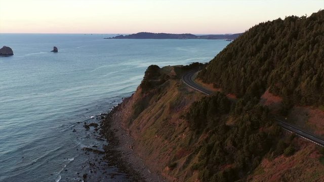The wild Oregon coast offering a relaxin and dramatic Coastal landscape thats ever changing as the waves carve their way thru the sand and rocks part of the Samuel H Boardman Scenic Corridor.